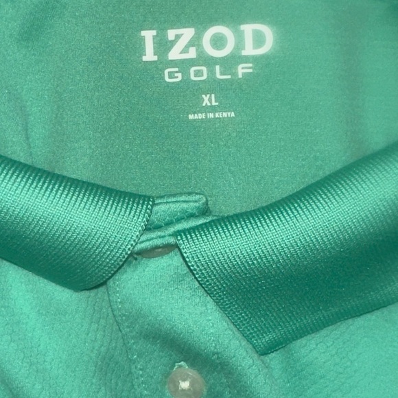 Men’s used size XL Golf Izod polo shirt green Pre own items are as is any - Picture 2 of 4